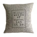'Let It Be' Pillow Cover  