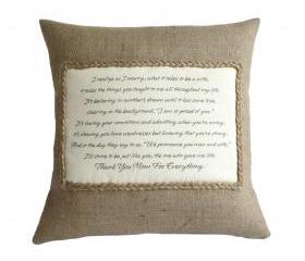 Personalised Poem Pillow Cover