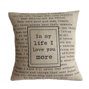 'In My Life' Pillow Cover 