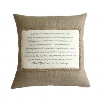 Personalised Poem Pillow Cover